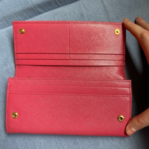 Prada Pink Wallet w/ ID Chain - Picture 5 of 12